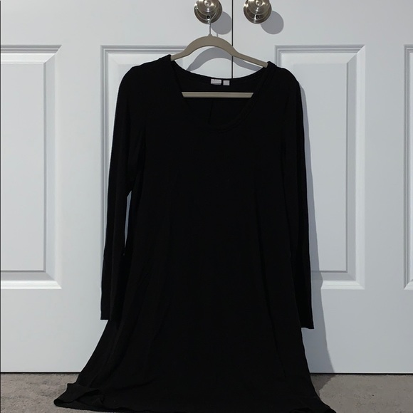 Gap Long Sleeve Black Tshirt Dress 